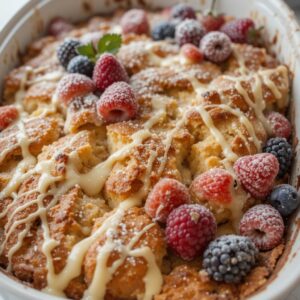 Read more about the article Decadent White Chocolate Bread Pudding – A Rich & Creamy Delight