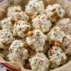 White Chocolate Pretzel Crockpot Christmas Candy