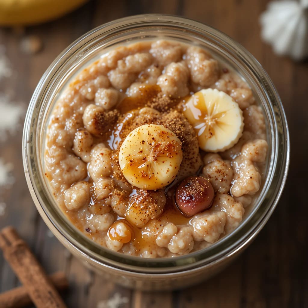 You are currently viewing Creamy Cinnamon Roll Overnight Oats Recipe for a Delicious Breakfast