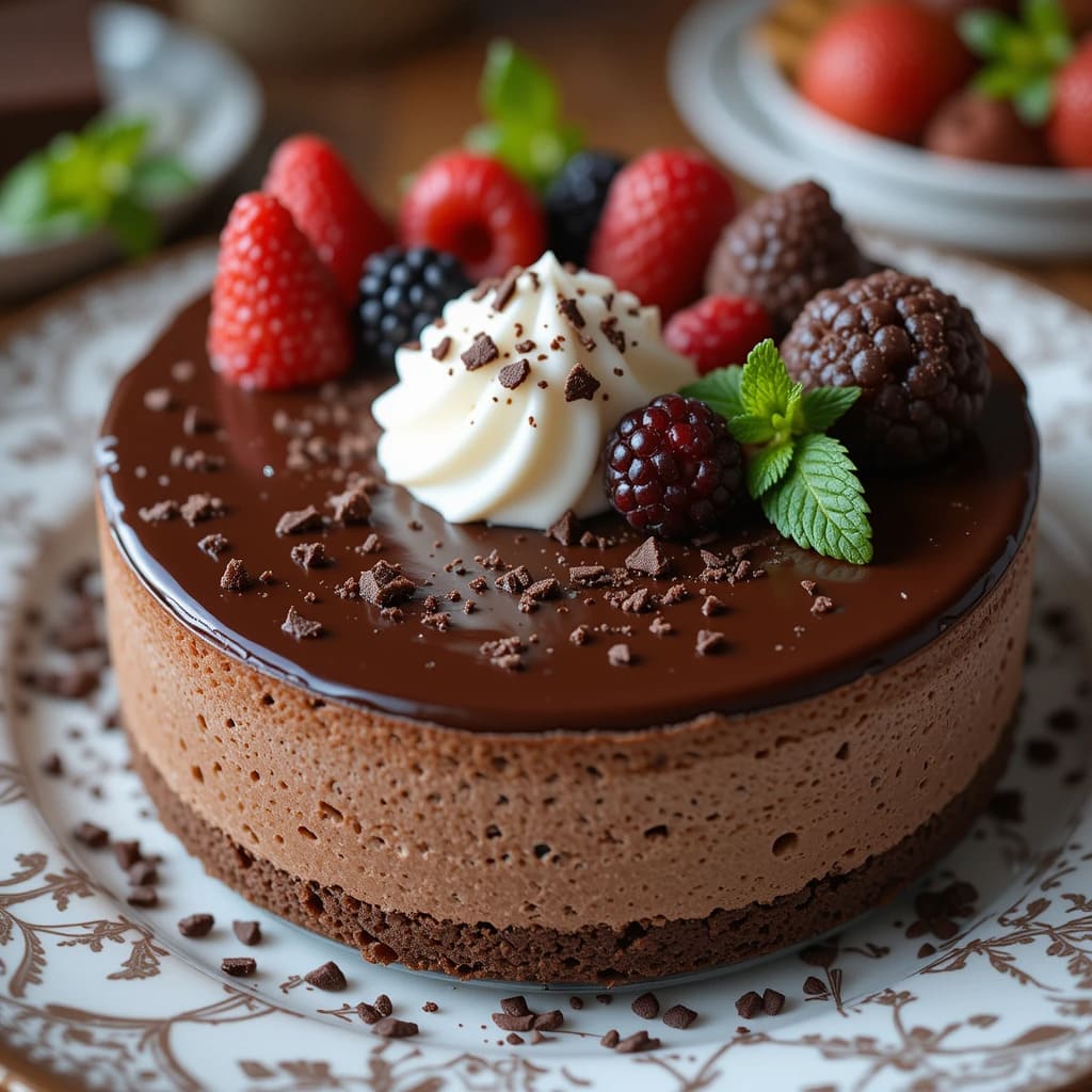 You are currently viewing Decadent Keto Chocolate Cheesecake: A Low-Carb Delicacy