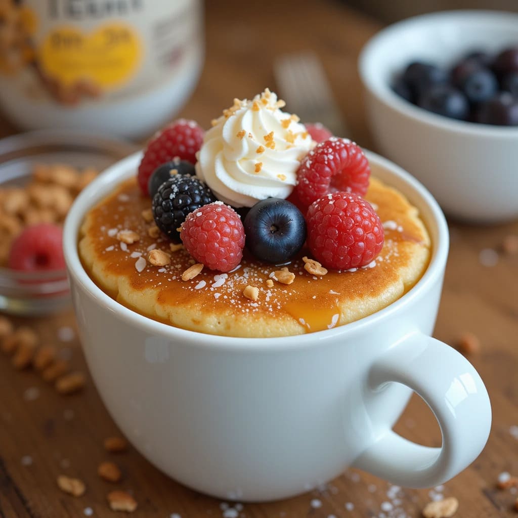 You are currently viewing Quick Keto Pancake in a Mug Recipe: Low Carb & Easy