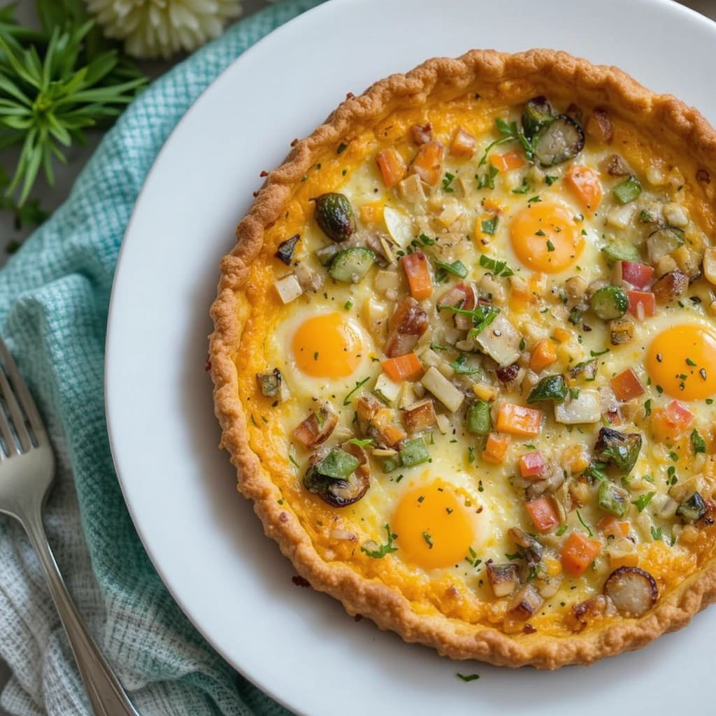Read more about the article Easy and Delicious Spring Hash Brown Crust Quiche Recipe