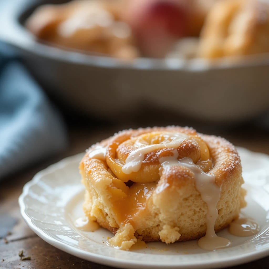 Read more about the article Peach Cobbler Cinnamon Rolls – 2 Recipe – A Sweet Twist on a Classic