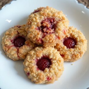 Raspberry Crumble Cookies Recipe