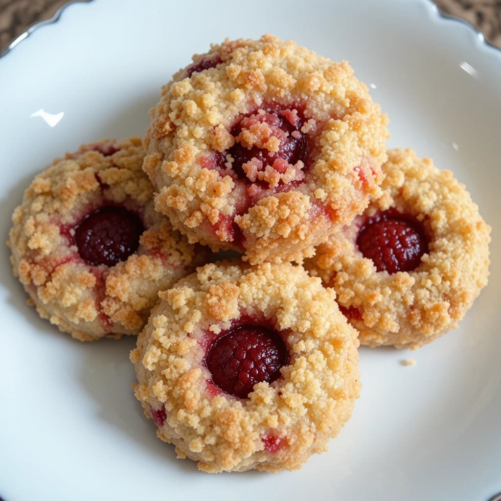Read more about the article Raspberry Crumble Cookies Recipe – Love From the Oven in Every Bite!